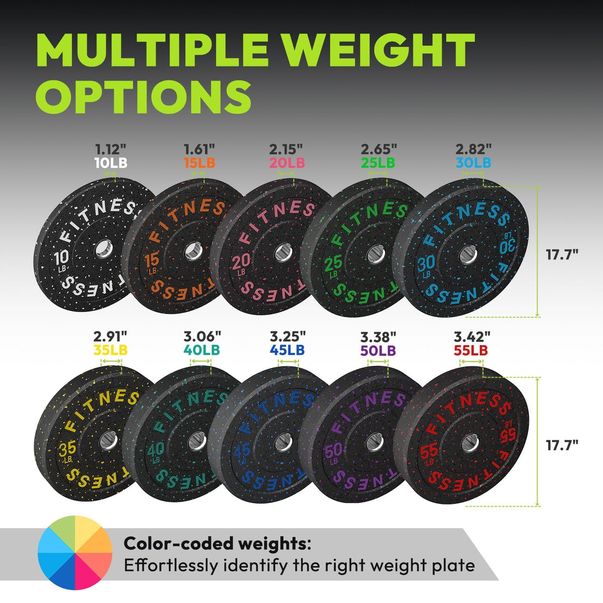Olympic Barbell Set with Bumper Plates & Rack