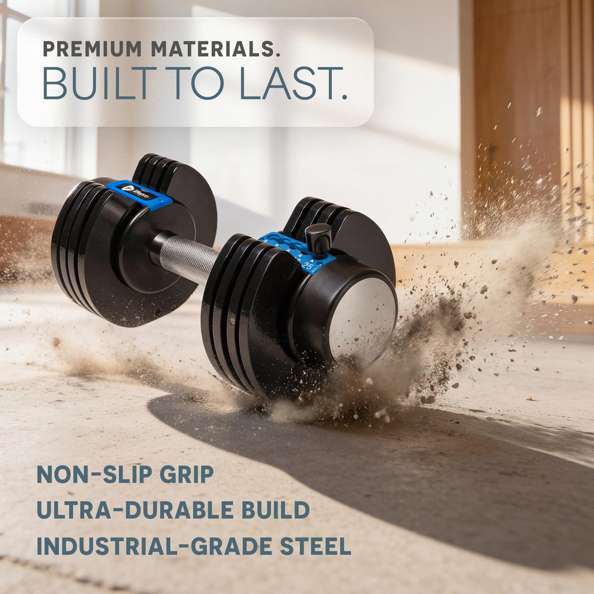 Quick-Adjust Dumbbells for Compact Home Gym Training