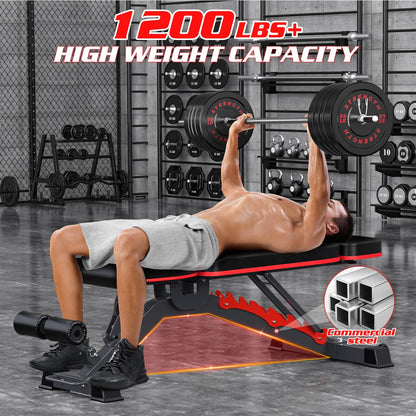 1200LB Adjustable Weight Bench for Full-Body Training