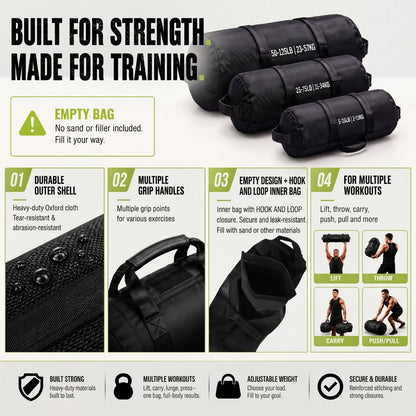 Adjustable Training Sandbag for Core & Strength Workouts