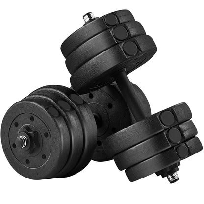 Adjustable Dumbbell Set with Secure Spinlock Collars