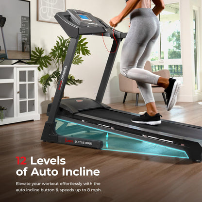 Smart Wi-Fi Treadmill with Automatic Incline