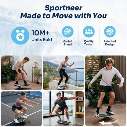 8-in-1 Wooden Balance Board for Surf Training