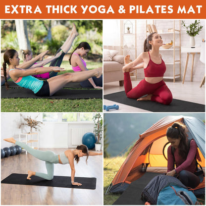 4mm Yoga Mat Roll with Non-Slip Anti-Tear Surface