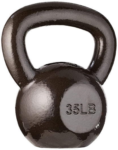 Cast Iron Kettlebell with Textured Wide Handle