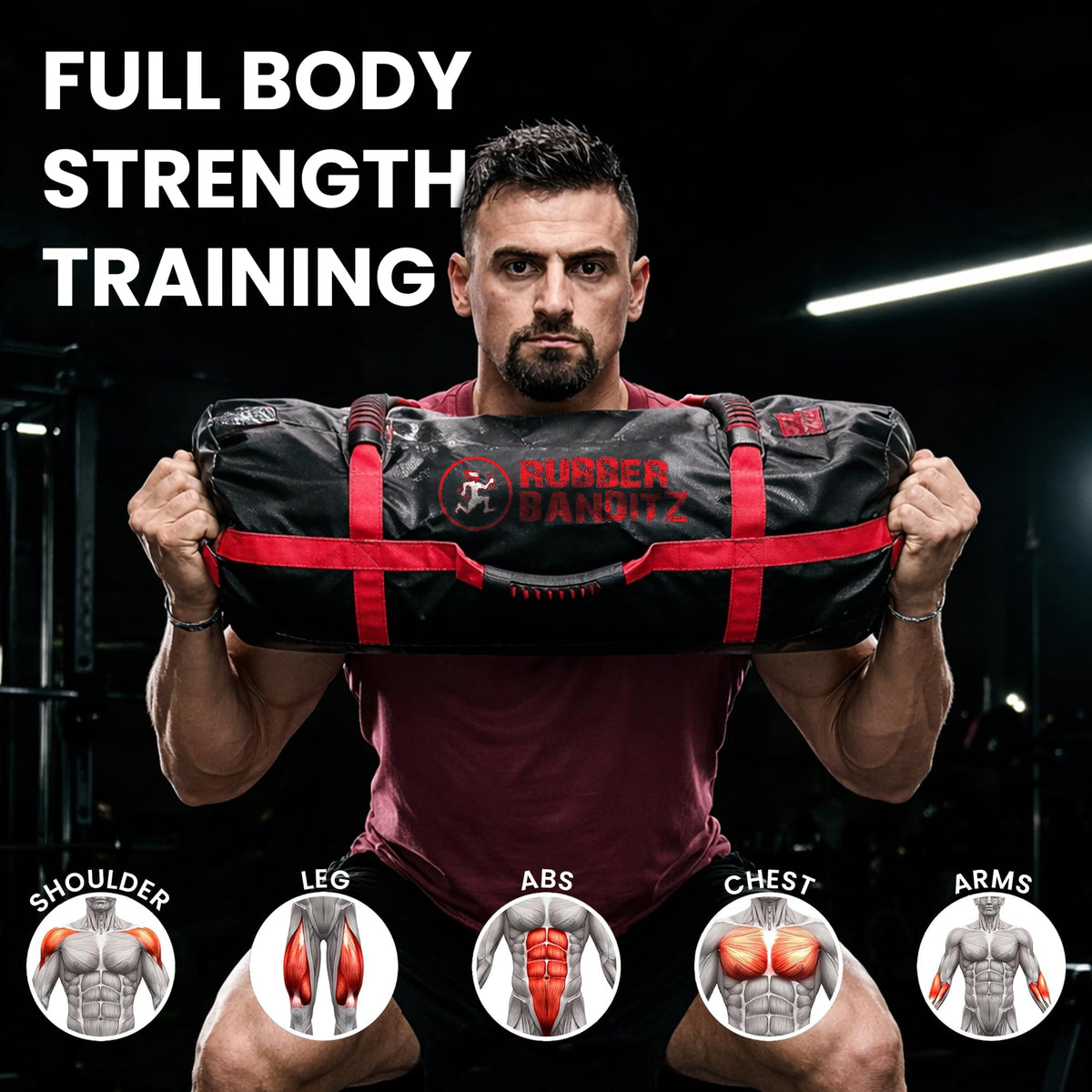Heavy-Duty Training Sandbag for Strength & Conditioning