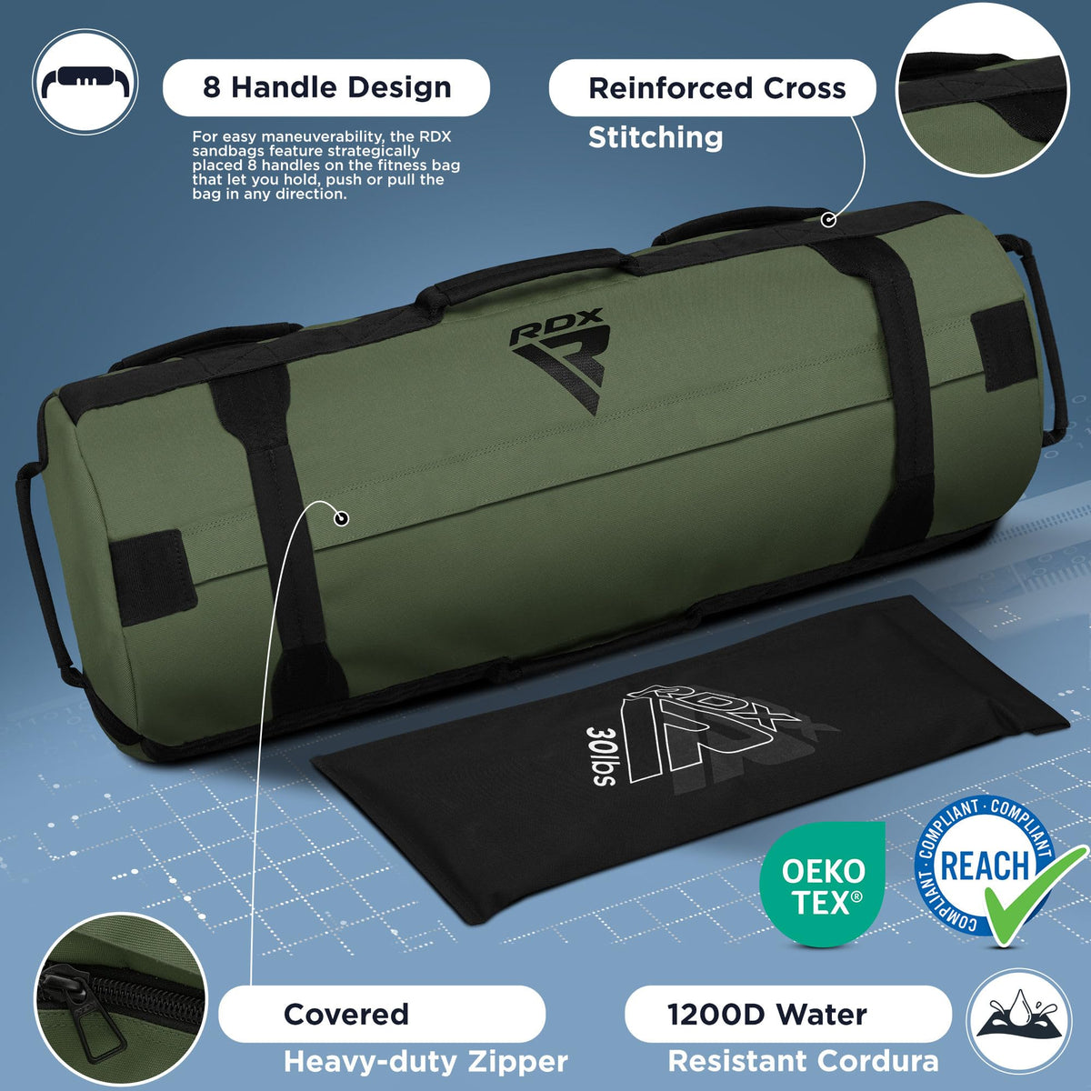 Adjustable Sandbag for Heavy-Duty Strength Training