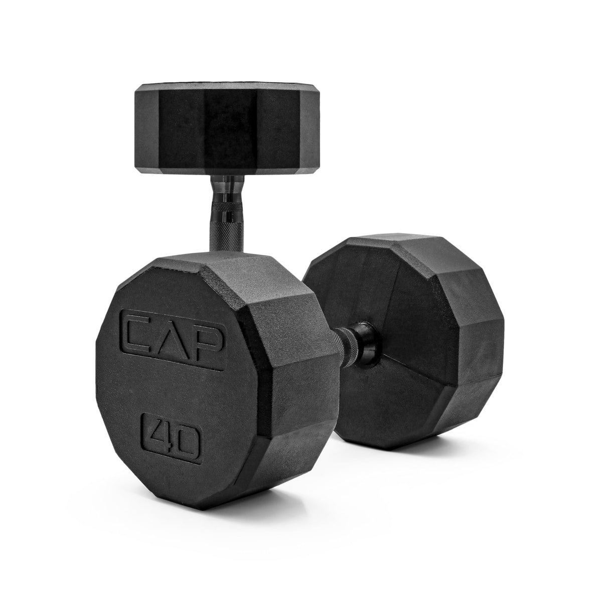 Rubber Hex Dumbbells with Comfort Grip Handles