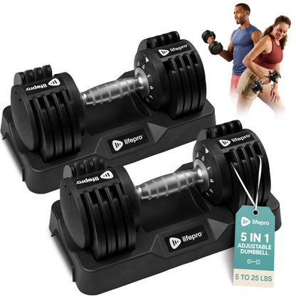 Quick-Adjust Dumbbells for Compact Home Gym Training