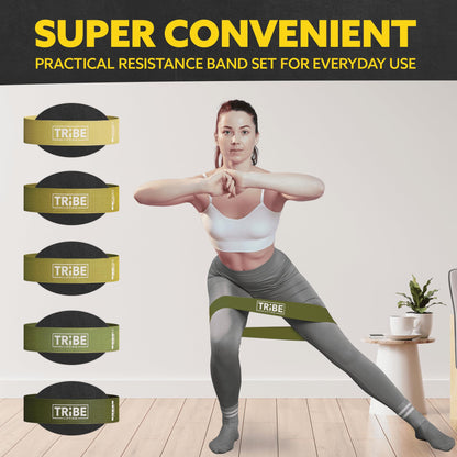 Fabric Resistance Band Set for Legs & Glutes