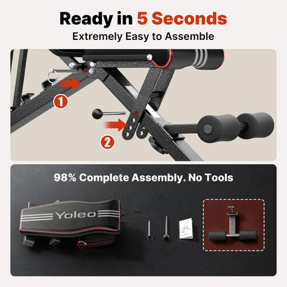 827LB Adjustable Weight Bench for Strength Training