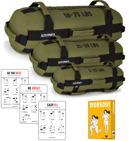 Unfilled Training Sandbag with Multi-Grip Handles