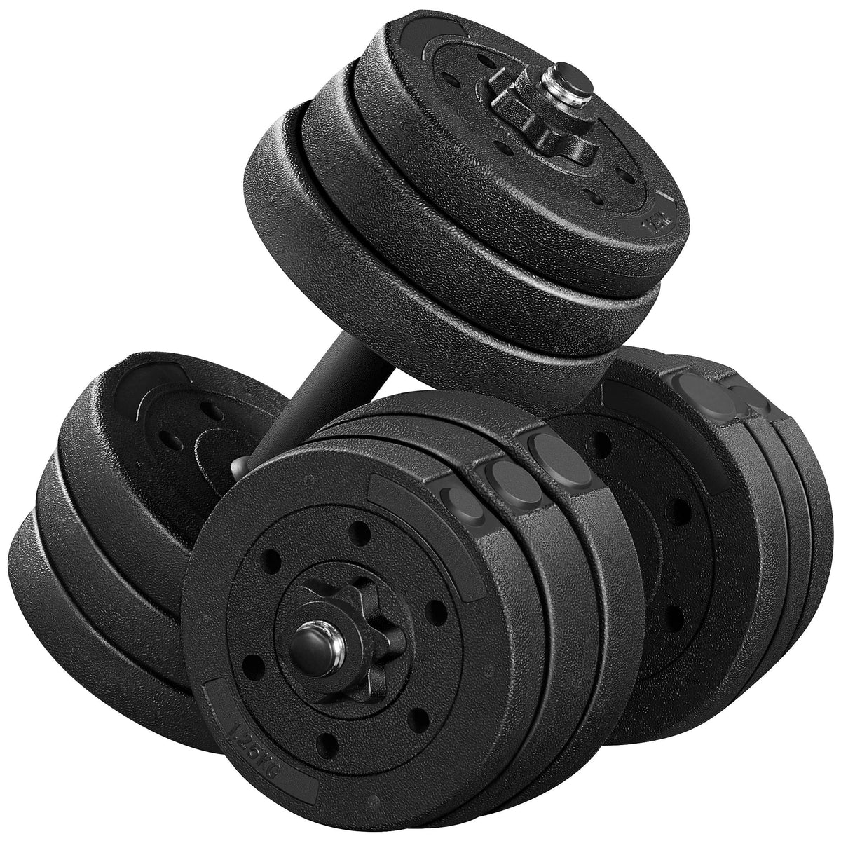 Adjustable Dumbbell Set with Secure Spinlock Collars