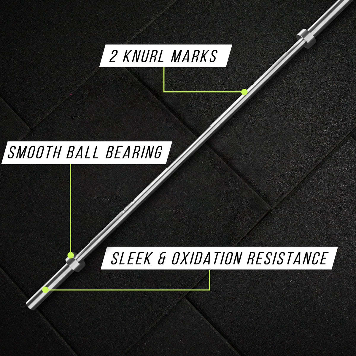 6FT Olympic Training Barbell with 300LB Capacity