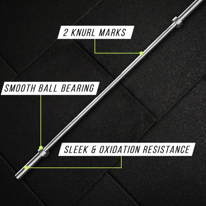 6FT Olympic Training Barbell with 300LB Capacity